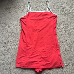 Old Navy Red and White Performance Dress